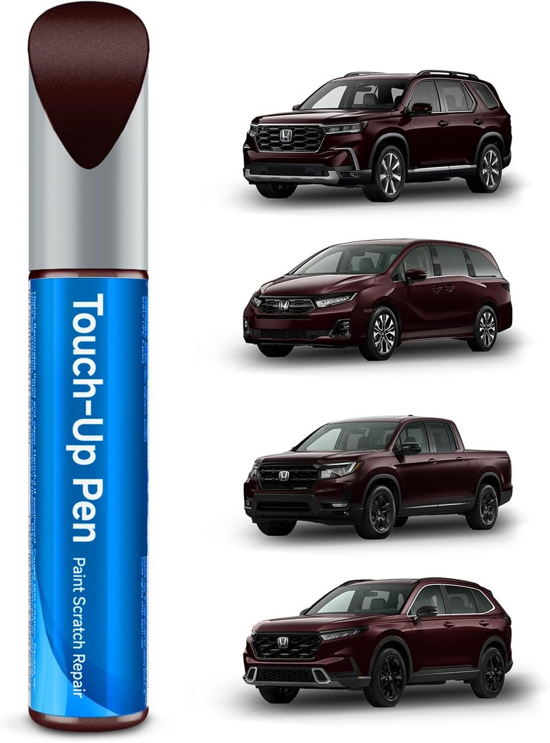 RSACET R-529P Dark Cherry Pearl Touch Up Paint Compatible with Honda Exact Match Touch Up Paint Car Scratch Repair - Image 1